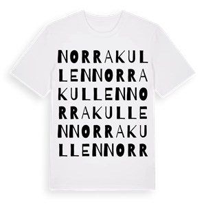 Norra Kullen ordlek t-shirt – ekologisk bomull t-shirt från PinShirt