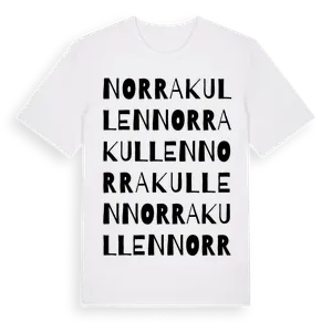 Norra Kullen ordlek t-shirt – ekologisk bomull t-shirt från Pinshirt