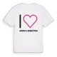Jag älskar Norra Lerbråten t-shirt stort tryck