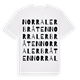 White t-shirt med Norra Lerbråten ordlek t-shirt