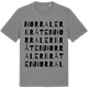 Mid Heather Gray t-shirt med Norra Lerbråten ordlek t-shirt