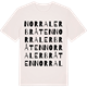 Vintage White t-shirt med Norra Lerbråten ordlek t-shirt
