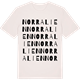 Vintage White t-shirt med Norra Lien ordlek t-shirt