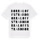 White t-shirt med Norra Loffstrand ordlek t-shirt