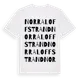 White t-shirt med Norra Loffstrand ordlek t-shirt