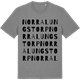 Mid Heather Gray t-shirt med Norra Lungstorp ordlek t-shirt