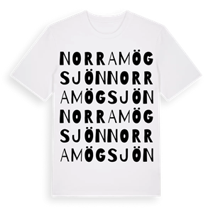 Norra Mögsjön ordlek t-shirt – ekologisk bomull t-shirt från PinShirt