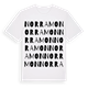White t-shirt med Norra Mon ordlek t-shirt