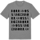 Mid Heather Gray t-shirt med Norra Mossängen ordlek t-shirt