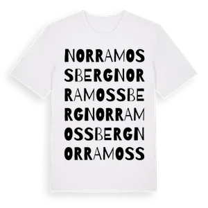 Norra Mossberg ordlek t-shirt – ekologisk bomull t-shirt från Pinshirt