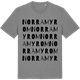 Mid Heather Gray t-shirt med Norra Myrom ordlek t-shirt