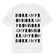 Norra Myrom ordlek t-shirt