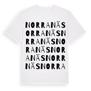 Norra Näs ordlek t-shirt – ekologisk bomull t-shirt från PinShirt