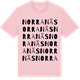 Pink Cotton t-shirt med Norra Näs ordlek t-shirt