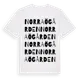 White t-shirt med Norra Ögården ordlek t-shirt