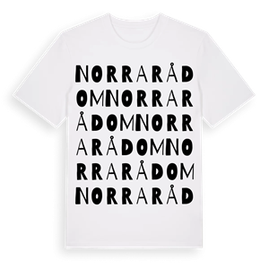 Norra Rådom ordlek t-shirt – ekologisk bomull t-shirt från Pinshirt