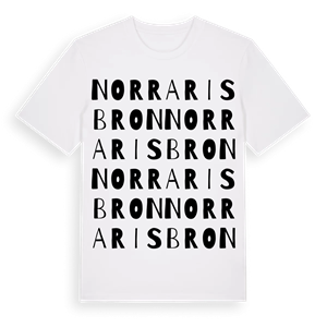 Norra Risbron ordlek t-shirt – ekologisk bomull t-shirt från Pinshirt
