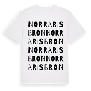 Norra Risbron ordlek t-shirt – ekologisk bomull t-shirt från Pinshirt