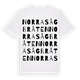 White t-shirt med Norra Sågbråten ordlek t-shirt