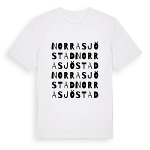 Norra Sjöstad ordlek t-shirt – ekologisk bomull t-shirt från PinShirt