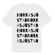 White t-shirt med Norra Sjöstad ordlek t-shirt