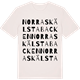 Vintage White t-shirt med Norra Skälstabacken ordlek t-shirt