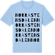 Blue Soul t-shirt med Norra Stensdalen ordlek t-shirt