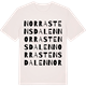 Vintage White t-shirt med Norra Stensdalen ordlek t-shirt