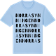 Blue Soul t-shirt med Norra Synningen ordlek t-shirt