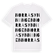 Norra Synningen ordlek t-shirt