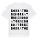 White t-shirt med Norra Törne ordlek t-shirt