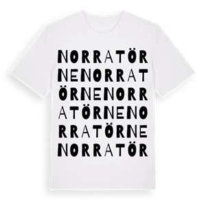 Norra Törne ordlek t-shirt – ekologisk bomull t-shirt från PinShirt