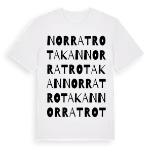 Norra Trotakan ordlek t-shirt – ekologisk bomull t-shirt från Pinshirt