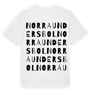 Norra Undersbol ordlek t-shirt – ekologisk bomull t-shirt från PinShirt