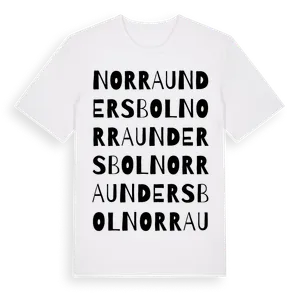 Norra Undersbol ordlek t-shirt – ekologisk bomull t-shirt från Pinshirt