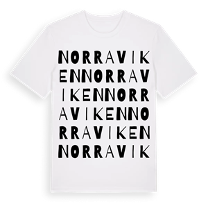 Norra Viken ordlek t-shirt – ekologisk bomull t-shirt från PinShirt
