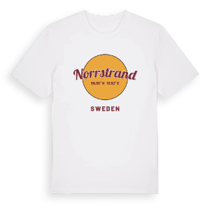 Norrstrand cirkel t-shirt – ekologisk bomull t-shirt från PinShirt