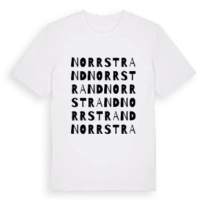 Norrstrand ordlek t-shirt – ekologisk bomull t-shirt från PinShirt