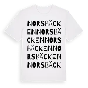 Norsbäcken ordlek t-shirt – ekologisk bomull t-shirt från Pinshirt