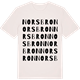 Vintage White t-shirt med Norsbron ordlek t-shirt