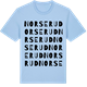 Blue Soul t-shirt med Norserud ordlek t-shirt