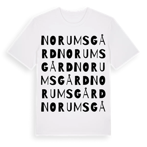Norumsgård ordlek t-shirt – ekologisk bomull t-shirt från PinShirt