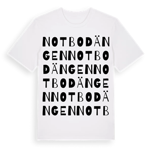 Notbodängen ordlek t-shirt – ekologisk bomull t-shirt från Pinshirt
