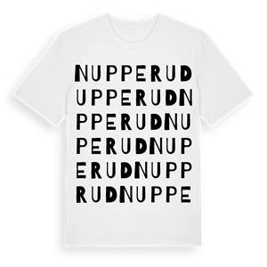 Nupperud ordlek t-shirt – ekologisk bomull t-shirt från PinShirt