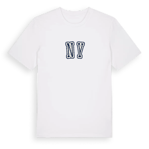Ny college t-shirt – ekologisk bomull t-shirt från PinShirt