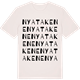 Vintage White t-shirt med Nya Takene ordlek t-shirt