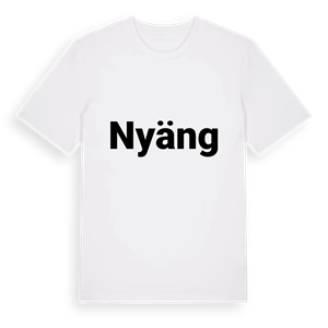 Nyäng fetstil t-shirt – ekologisk bomull t-shirt från PinShirt