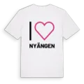Jag älskar Nyängen t-shirt stort tryck