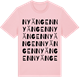 Pink Cotton t-shirt med Nyängen ordlek t-shirt