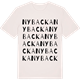 Vintage White t-shirt med Nybacka ordlek t-shirt